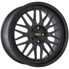 720 Form FF14 (Satin Black - Gloss Black Lip) Wheels