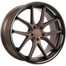 720 Luxury VANQUISH (Satin Bronze Face - Black Stainless Lip) Wheels