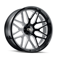CALI OFF-ROAD INVADER (BLACK, GLOSS BLACK MILLED) Wheels