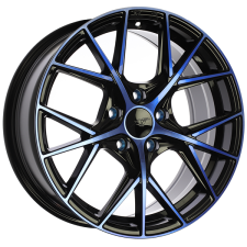 DAI Wheels A-Spec (Gloss Black - Machined Face - Blue Face) Wheels