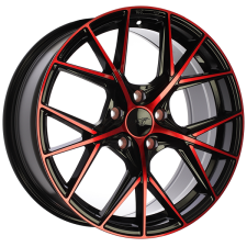 DAI Wheels A-Spec (Gloss Black - Machined Face - Red Face) Wheels