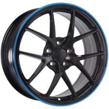 DAI Wheels SKY (Gloss Black - Blue Line) Wheels