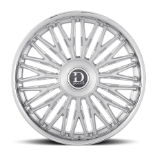 DOLCE LUXURY Lusso (Glossy Sliver Brush Face Stainless Lip) Wheels