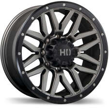 Fast HD Menace (Satin Gunmetal with Black Trim) Wheels