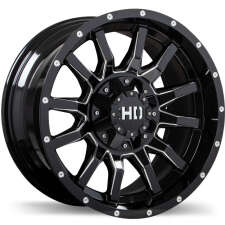 Fast HD TRAXX (Gloss Black with Milled Trim) Wheels