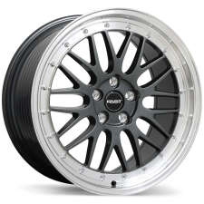 Fast Wheels FR01 (Gloss Gunmetal with Machined Lip) Wheels