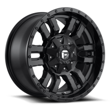 Fuel D596 (MATTE BLACK GLOSS BLACK LIP) Wheels