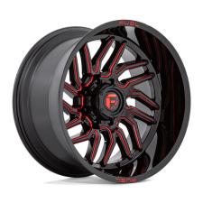 Fuel D808 (GLOSS BLACK MILLED RED TINT) Wheels