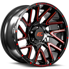 GT OFFROAD AGGRESSION (Gloss Black Milled Red) Wheels