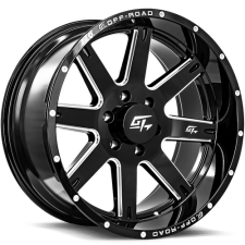 GT OFFROAD Invasion Gloss Black Milled (Gloss Black Milled) Wheels