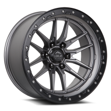Lock Off-Road Krawler (Matte Grey W Matte Black Ring) Wheels