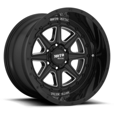 Moto Metal MO801 PHANTOM (GLOSS BLACK MILLED) Wheels