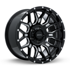 RTX Claw (Gloss Black Milled with Rivets) Wheels