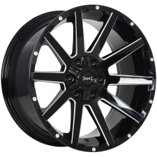 Ruffino HARD Sinner (Gloss Black - Milled Edge) Wheels