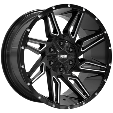 Ruffino HARD Voodoo (Gloss Black - Milled Edge) Wheels