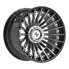 SENTALI BFX BFX1 (Gloss Black Lip / Chrome Centre) Wheels