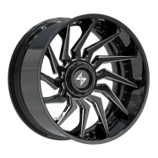 SENTALI BFX BFX4 (Gloss Black Lip / Gloss Black Milled Centre) Wheels