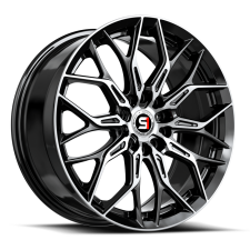 SPEC-1 RACING SP-57 (Gloss Black + Machined) Wheels