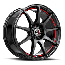 SPEC-1 RACING SP-67 (Gloss Black / Red Line) Wheels