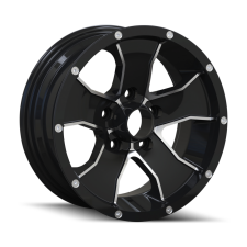 TRAILER WHEELS 14 (BLACK/MACHINED FACE) Wheels