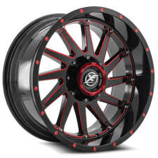 XF OFFROAD XF-216 (Gloss Black Milled Red) Wheels