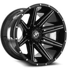 XF OFFROAD XF-220 (Gloss Black Milled Dots) Wheels