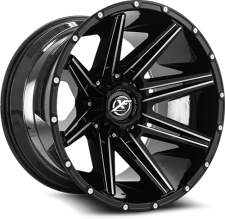 XF OFFROAD XF-220 (Gloss Black Milled) Wheels