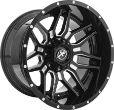 XF OFFROAD XF-222 (Gloss Black Milled) Wheels